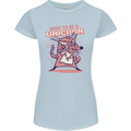 A Rat Born To Be a Unicorn Funny Womens Petite Cut T-Shirt Light Blue
