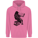 A Raven Reading a Book Literature Childrens Kids Hoodie Azalea