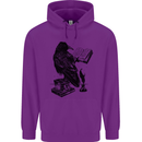 A Raven Reading a Book Literature Childrens Kids Hoodie Purple