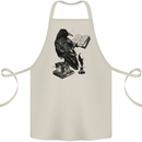 A Raven Reading a Book Literature Cotton Apron 100% Organic Natural