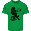 A Raven Reading a Book Literature Kids T-Shirt Childrens Irish Green