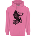 A Raven Reading a Book Literature Mens 80% Cotton Hoodie Azelea