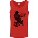 A Raven Reading a Book Literature Mens Vest Tank Top Red