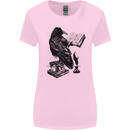 A Raven Reading a Book Literature Womens Wider Cut T-Shirt Light Pink