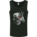 A Red Eye Skull Mens Vest Tank Top Black