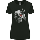 A Red Eye Skull Womens Wider Cut T-Shirt Black