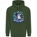 A Reggae Shark Childrens Kids Hoodie Forest Green