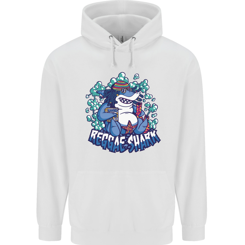 A Reggae Shark Childrens Kids Hoodie White