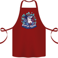 A Reggae Shark Cotton Apron 100% Organic Maroon