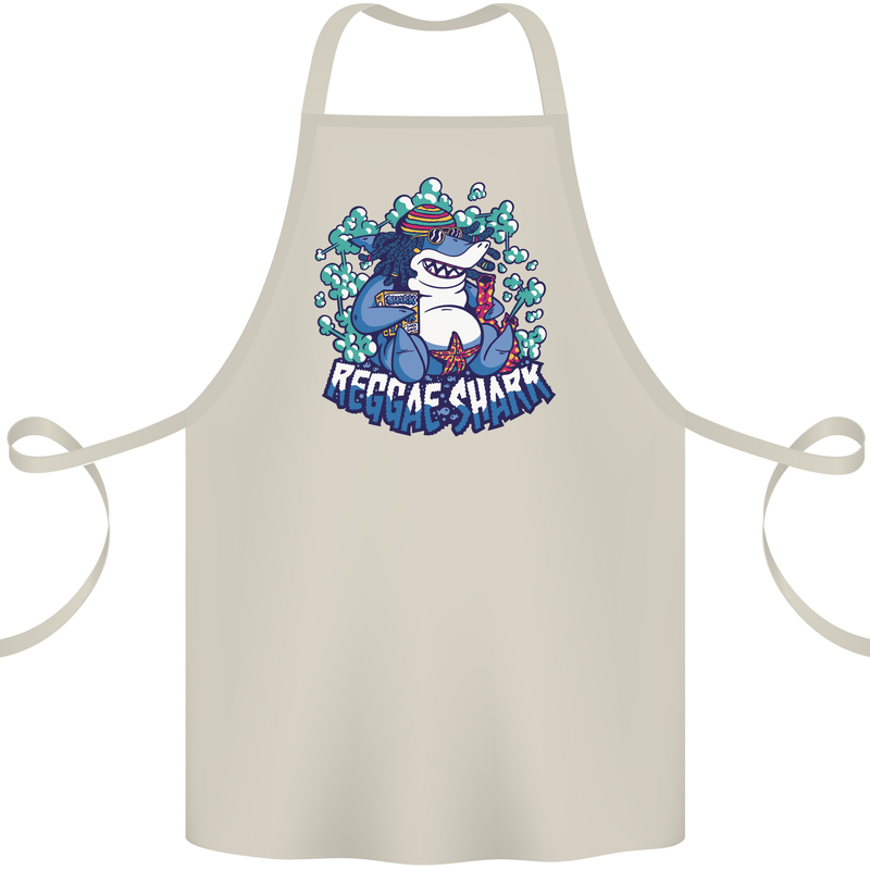 A Reggae Shark Cotton Apron 100% Organic Natural