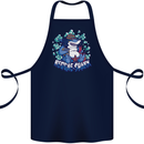A Reggae Shark Cotton Apron 100% Organic Navy Blue