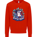 A Reggae Shark Kids Sweatshirt Jumper Bright Red