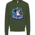 A Reggae Shark Kids Sweatshirt Jumper Forest Green