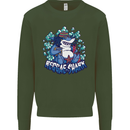 A Reggae Shark Kids Sweatshirt Jumper Forest Green
