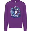 A Reggae Shark Kids Sweatshirt Jumper Purple