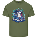 A Reggae Shark Mens Cotton T-Shirt Tee Top Military Green