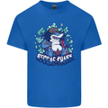 A Reggae Shark Mens Cotton T-Shirt Tee Top Royal Blue