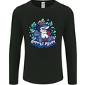 A Reggae Shark Mens Long Sleeve T-Shirt Black