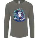A Reggae Shark Mens Long Sleeve T-Shirt Charcoal