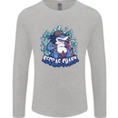 A Reggae Shark Mens Long Sleeve T-Shirt Sports Grey