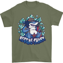 A Reggae Shark Mens T-Shirt Cotton Gildan Military Green