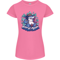 A Reggae Shark Womens Petite Cut T-Shirt Azalea