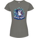 A Reggae Shark Womens Petite Cut T-Shirt Charcoal