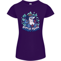 A Reggae Shark Womens Petite Cut T-Shirt Purple