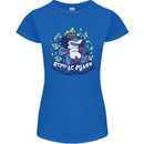 A Reggae Shark Womens Petite Cut T-Shirt Royal Blue