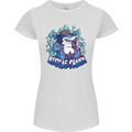 A Reggae Shark Womens Petite Cut T-Shirt White