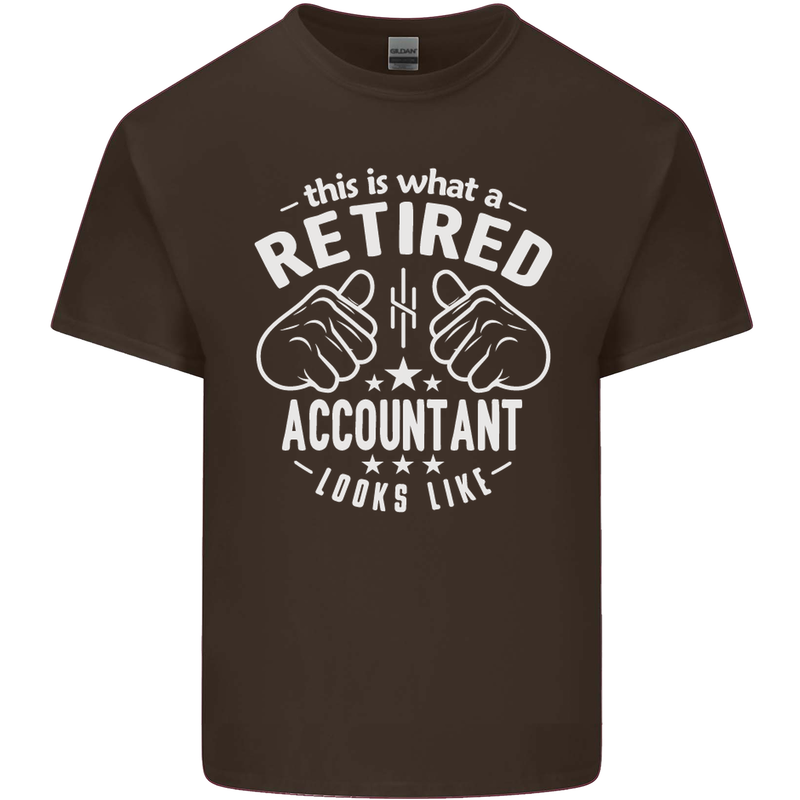 A Retired Accountant Looks Like Mens Cotton T-Shirt Tee Top Dark Chocolate