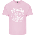 A Retired Accountant Looks Like Mens Cotton T-Shirt Tee Top Light Pink