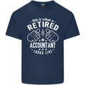 A Retired Accountant Looks Like Mens Cotton T-Shirt Tee Top Navy Blue