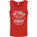 A Retired Accountant Looks Like Mens Vest Tank Top Red