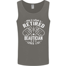 A Retired Beautician Looks Like Mens Vest Tank Top Charcoal