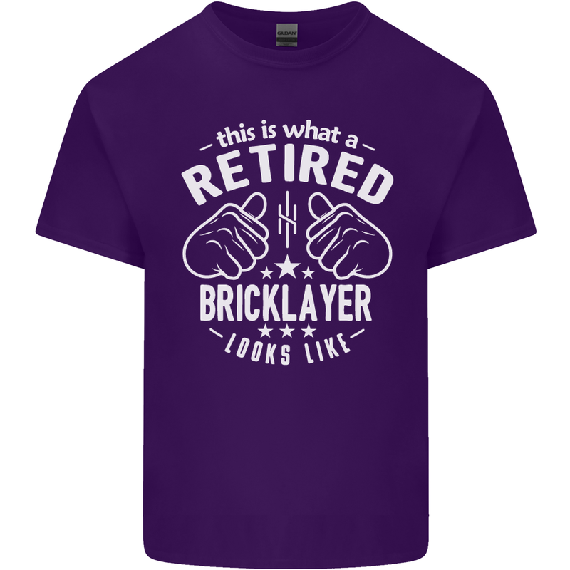 A Retired Bricklayer Looks Like Mens Cotton T-Shirt Tee Top Purple