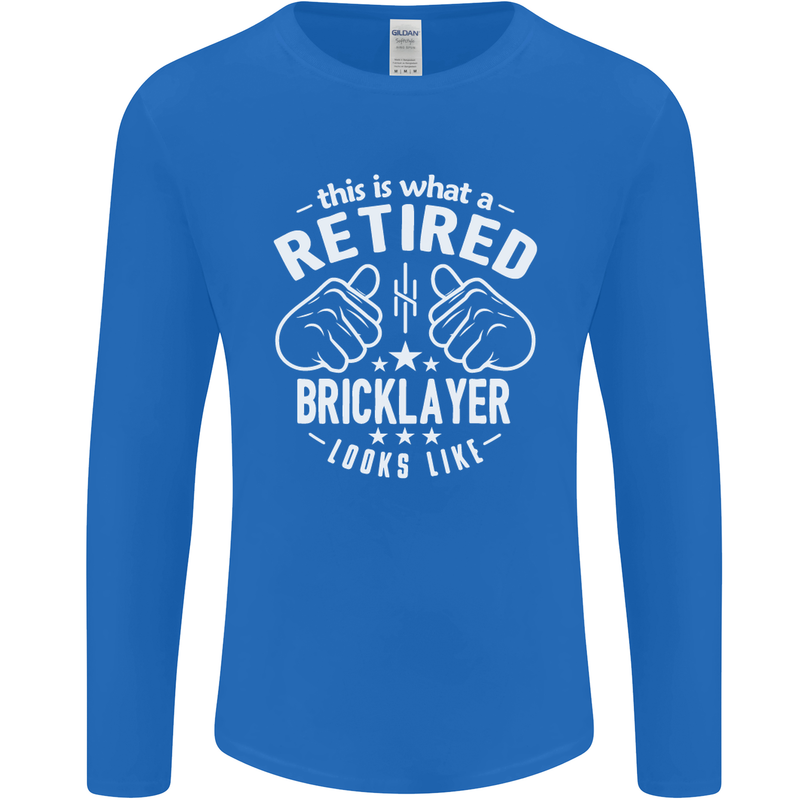 A Retired Bricklayer Looks Like Mens Long Sleeve T-Shirt Royal Blue