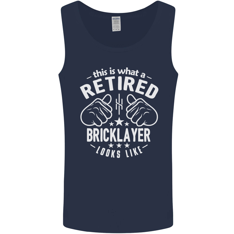 A Retired Bricklayer Looks Like Mens Vest Tank Top Navy Blue