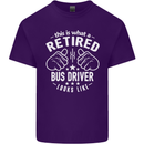 A Retired Bus Driver Looks Like Mens Cotton T-Shirt Tee Top Purple