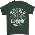 A Retired Carpet Fitter Looks Like Mens T-Shirt Cotton Gildan Forest Green