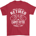A Retired Carpet Fitter Looks Like Mens T-Shirt Cotton Gildan Red