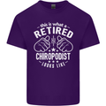A Retired Chiropodist Looks Like Mens Cotton T-Shirt Tee Top Purple