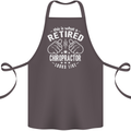 A Retired Chiropractor Looks Like Cotton Apron 100% Organic Dark Grey