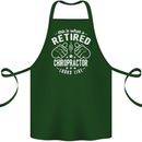 A Retired Chiropractor Looks Like Cotton Apron 100% Organic Forest Green