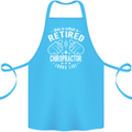 A Retired Chiropractor Looks Like Cotton Apron 100% Organic Turquoise