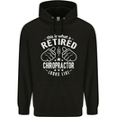A Retired Chiropractor Looks Like Mens 80% Cotton Hoodie Black