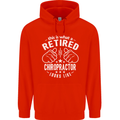 A Retired Chiropractor Looks Like Mens 80% Cotton Hoodie Bright Red