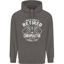 A Retired Chiropractor Looks Like Mens 80% Cotton Hoodie Charcoal