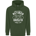 A Retired Chiropractor Looks Like Mens 80% Cotton Hoodie Forest Green