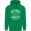 A Retired Chiropractor Looks Like Mens 80% Cotton Hoodie Irish Green